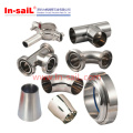 DIN Stainless Steel Polishing Welding Tee Pipe Fitting for Water